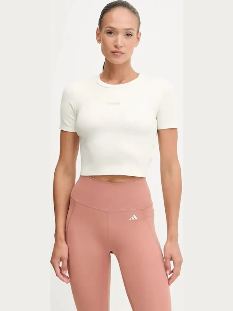 tshirt bianca donna in cotone logo sul davanti