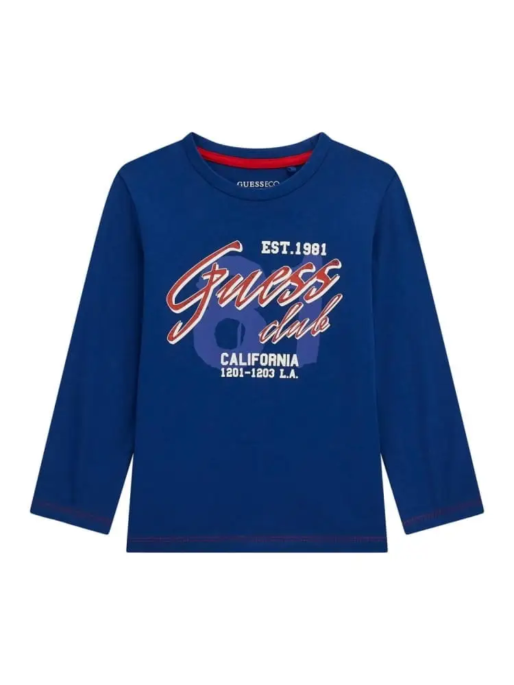 tshirt infant/kids manica lunga avio con big logo davanti