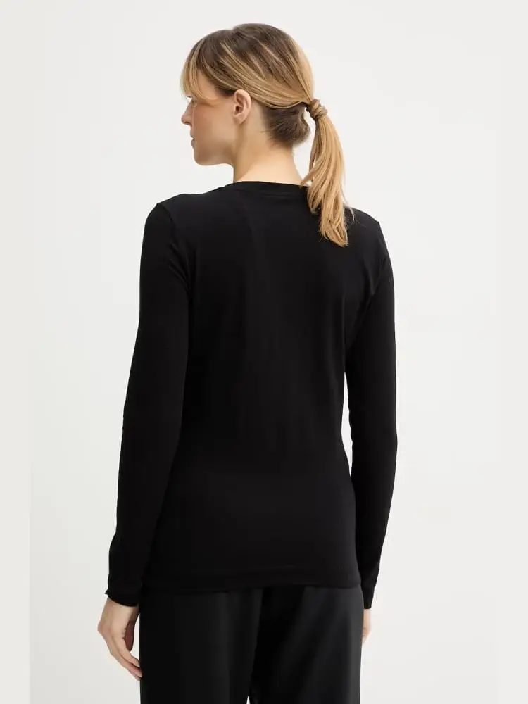 tshirt nera donna logo animalier miniatura 2