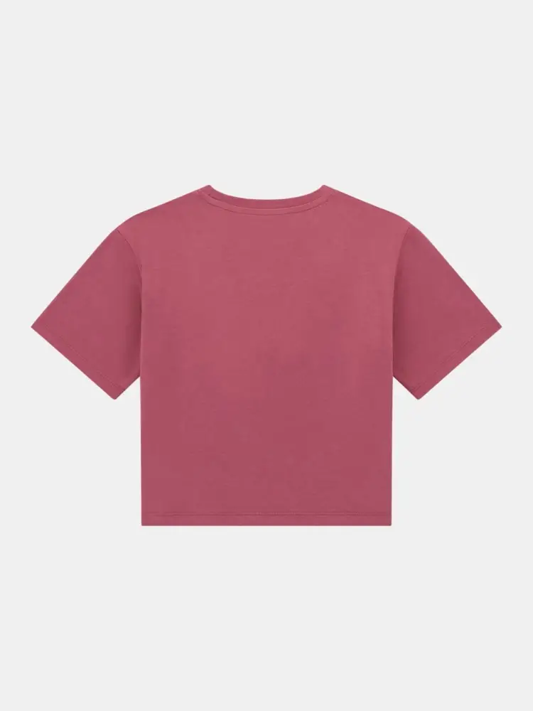 tshirt rosa bambina logo in rilievo miniatura 2