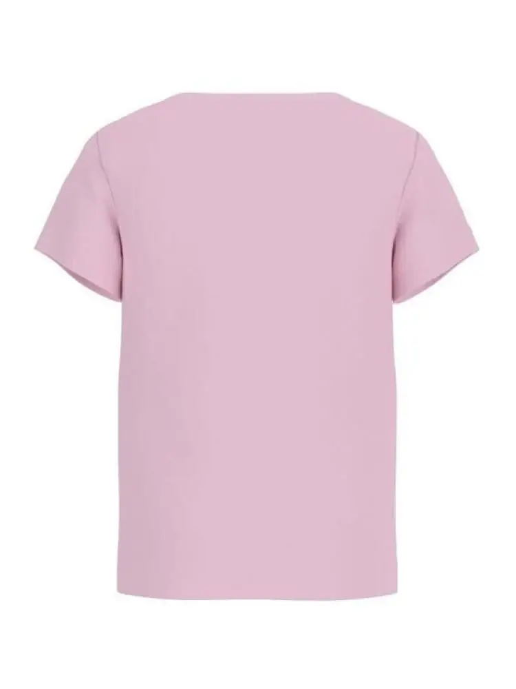 tshirt rosa bambina maxi logo miniatura 2