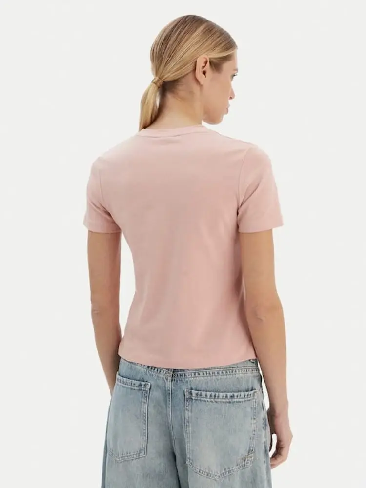 tshirt rosa donna con logo miniatura 2