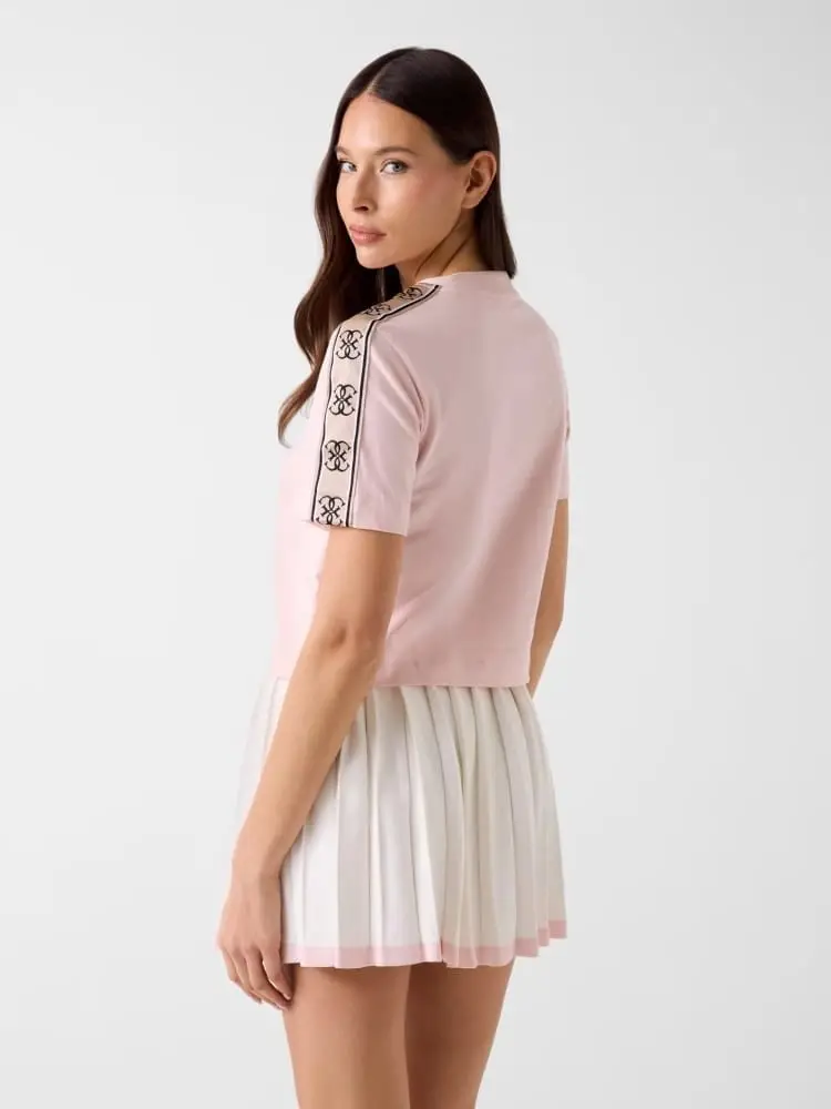 tshirt rosa donna maxi logo miniatura 2