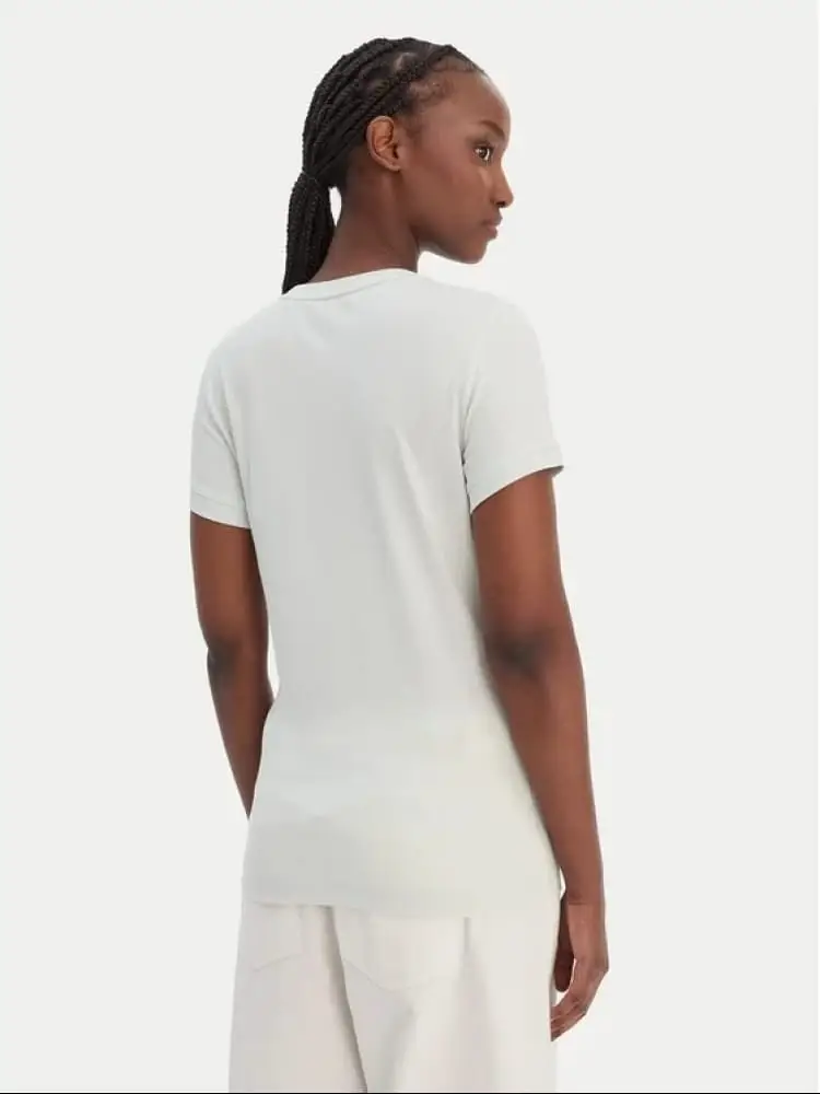 tshirt verde salvia chiaro donna mini logo miniatura 2