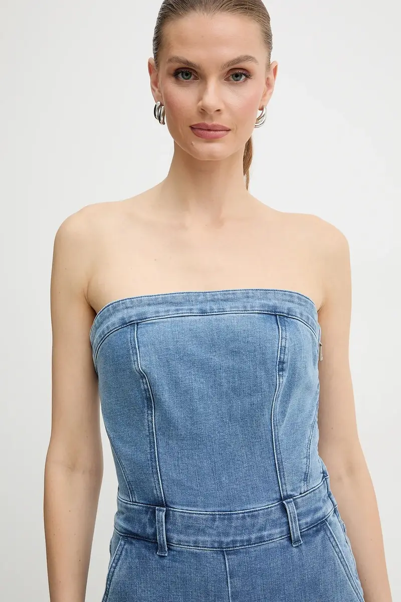 tuta in denim DONNA colore blu navy W5BD1F D4LU0 miniatura 4