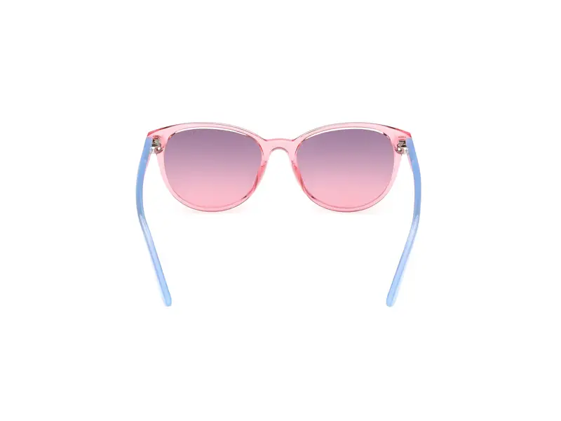 Guess Unisex GU00126 72Z Occhiali da sole Iniettato Rosa Viola Cat Eye Normale miniatura 3