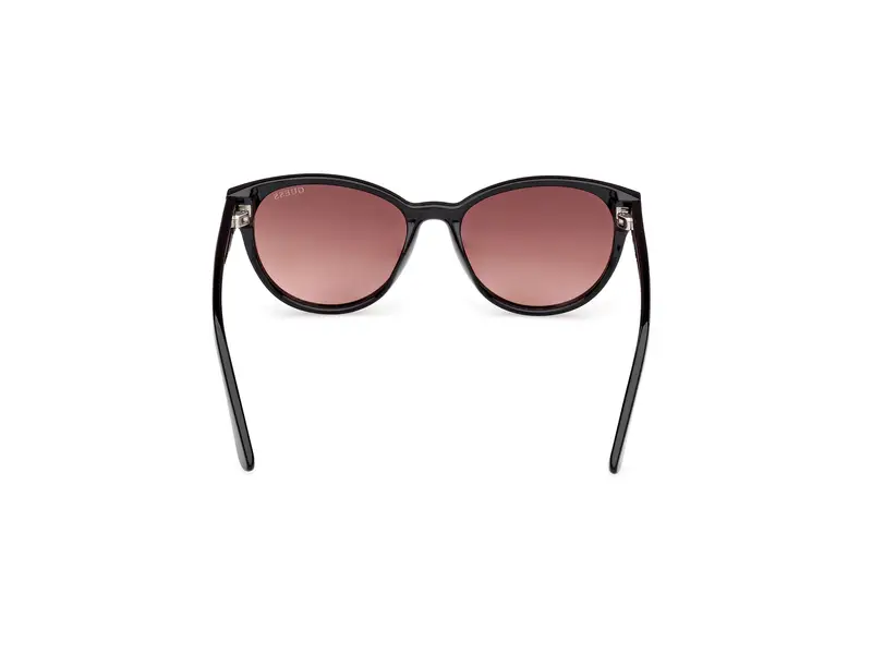 Guess Unisex GU00128 01F Occhiali da sole Iniettato Nero Marrone Cat Eye Normale miniatura 3