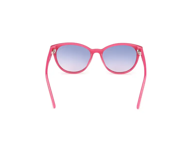 Guess Unisex GU00128 72Z Occhiali da sole Iniettato Rosa Viola Cat Eye Normale miniatura 3