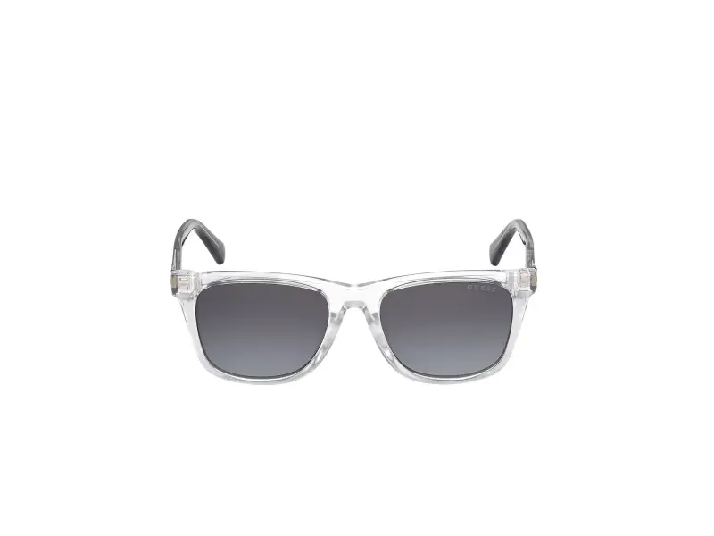 Unisex GU00227 26B Occhiali da sole Iniettato Trasparente Fumo Squadrata Normale miniatura 2