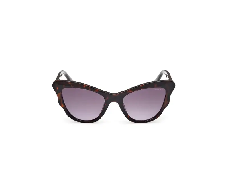 Unisex GU00228 52Z Occhiali da sole Iniettato Havana Viola Cat Eye Normale miniatura 2