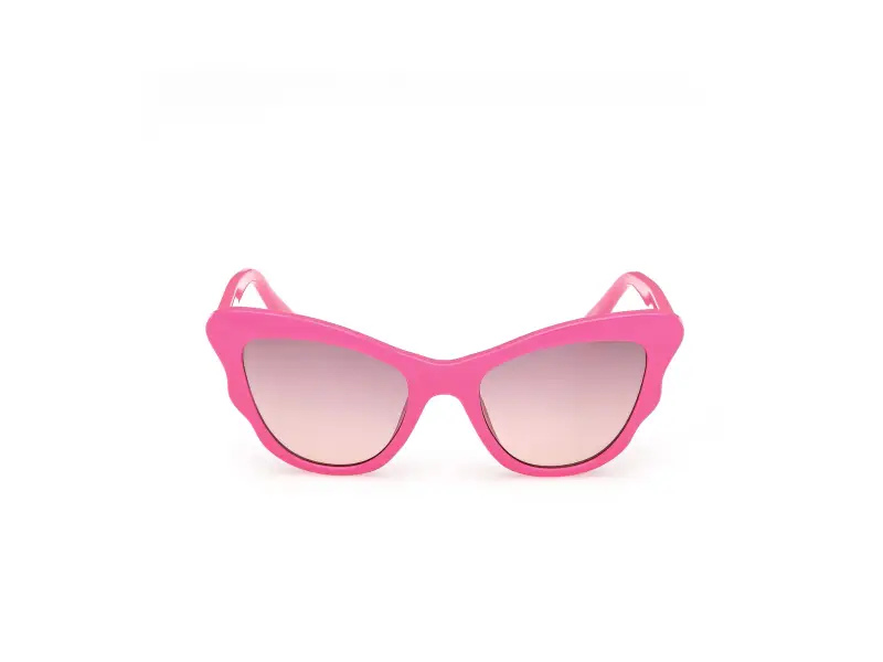 Unisex GU00228 75Z Occhiali da sole Iniettato Fucsia Viola Cat Eye Normale miniatura 2