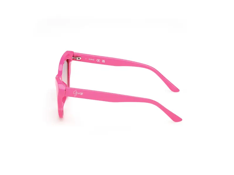 Unisex GU00228 75Z Occhiali da sole Iniettato Fucsia Viola Cat Eye Normale miniatura 3