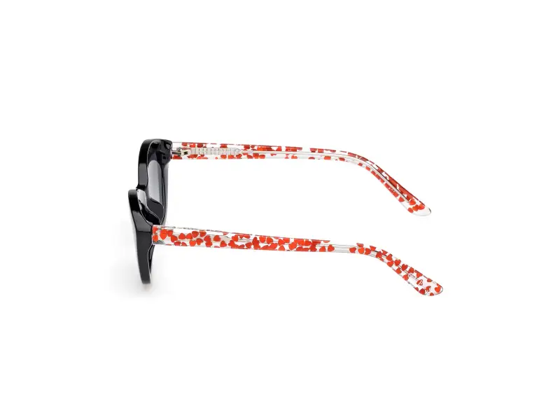 Unisex GU00229 01B Occhiali da sole Iniettato Nero Fumo Geometrica Normale miniatura 3