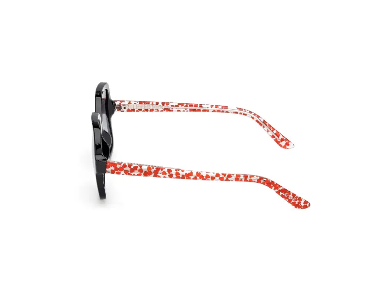 Unisex GU00230 01B Occhiali da sole Iniettato Nero Fumo Squadrata Normale miniatura 3