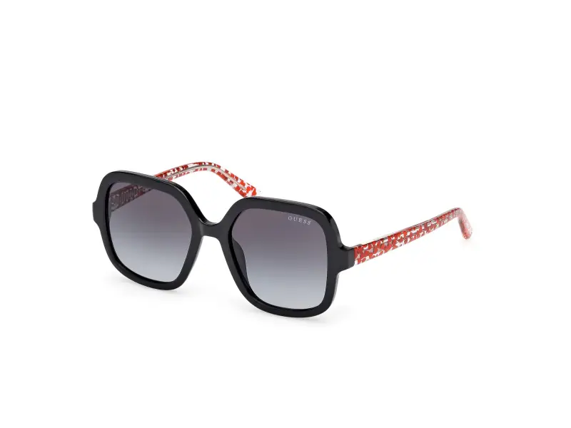 Unisex GU00230 01B Occhiali da sole Iniettato Nero Fumo Squadrata Normale