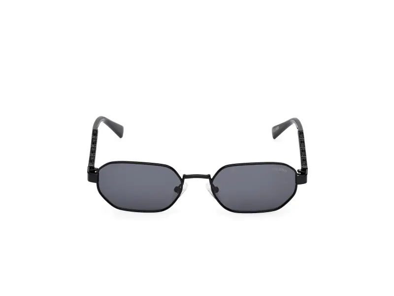 Unisex GU00231 01A Occhiali da sole Metallo Nero Fumo Geometrica Normale miniatura 2