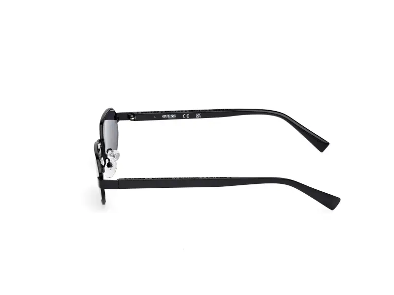 Unisex GU00231 01A Occhiali da sole Metallo Nero Fumo Geometrica Normale miniatura 3