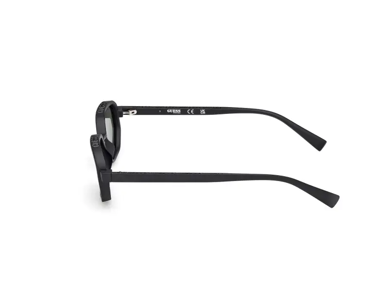 Unisex GU00233 02N Occhiali da sole Iniettato Nero Verde Geometrica Normale miniatura 3