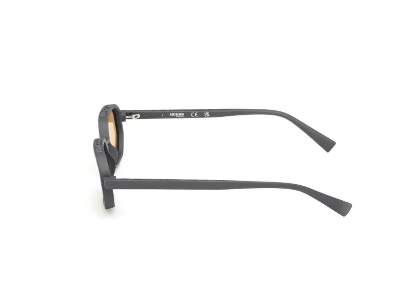 Unisex GU00233 20E Occhiali da sole Iniettato Grigio Marrone Geometrica Normale miniatura 3