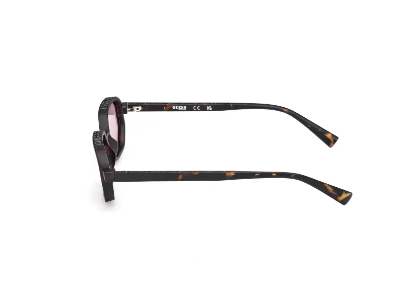 Unisex GU00233 52Y Occhiali da sole Iniettato Havana Viola Geometrica Normale miniatura 3