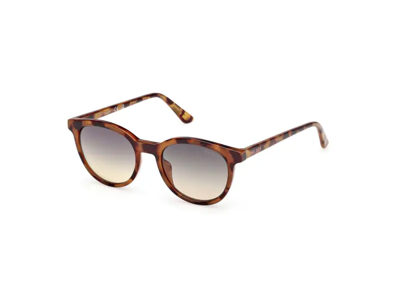 Unisex GU00235 56P Occhiali da sole Iniettato Havana Verde Rotonda Normale