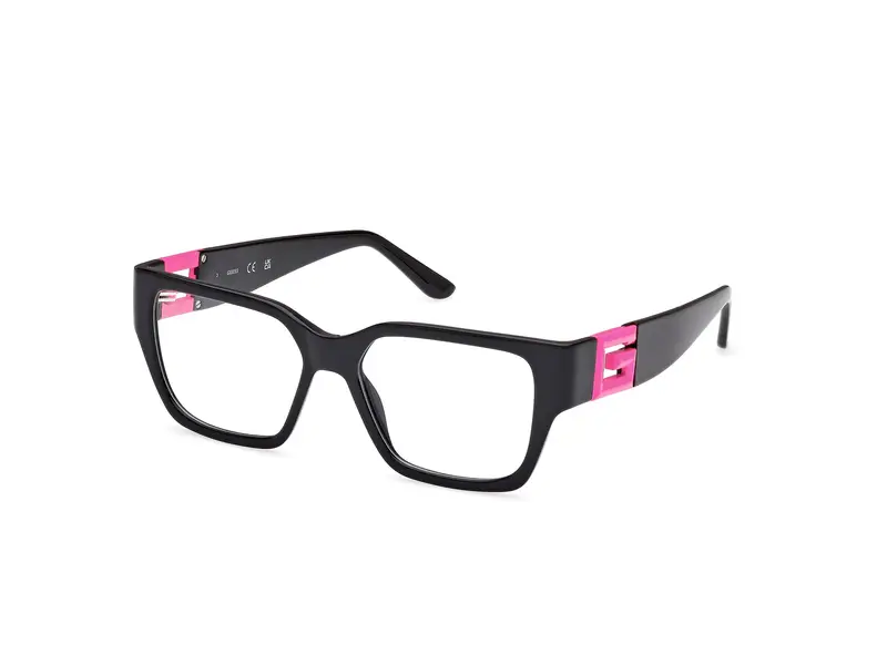 Guess Unisex GU2987 074 Montature da vista Iniettato Rosa Squadrata Normale