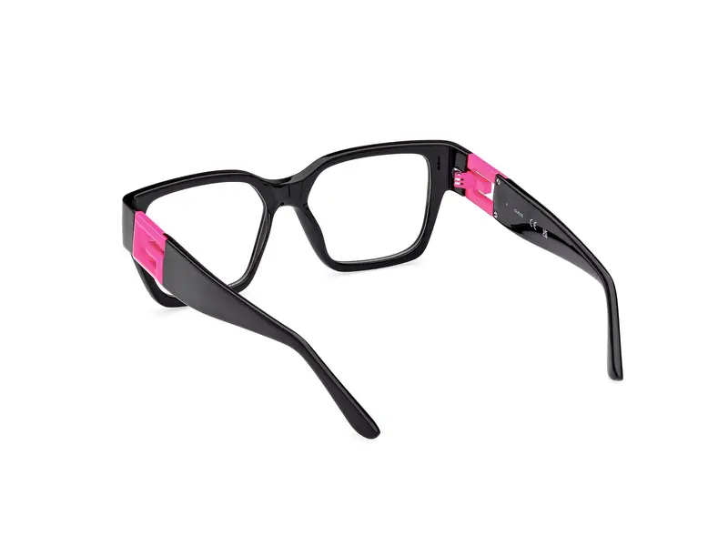 Guess Unisex GU2987 074 Montature da vista Iniettato Rosa Squadrata Normale miniatura 3