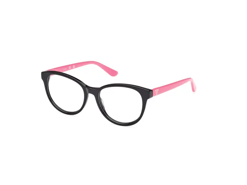 Guess Unisex GU50139 001 Montature da vista Acetato Nero  Cat Eye Normale