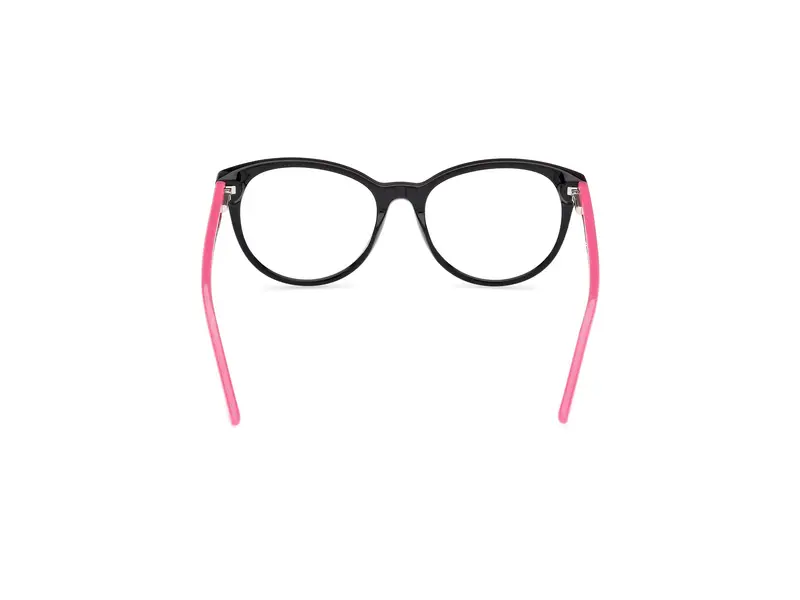 Guess Unisex GU50139 001 Montature da vista Acetato Nero Cat Eye Normale miniatura 3