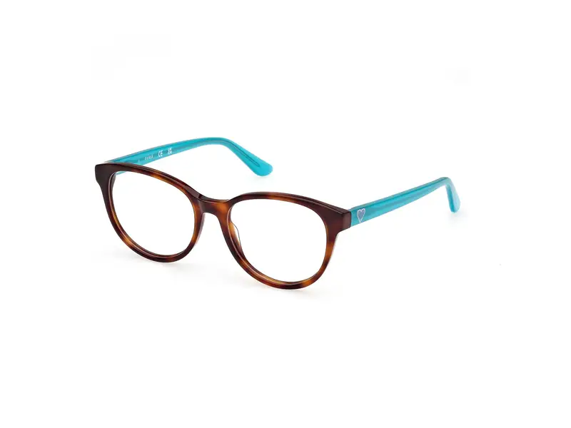 Guess Unisex GU50139 053 Montature da vista Acetato Havana Cat Eye Normale