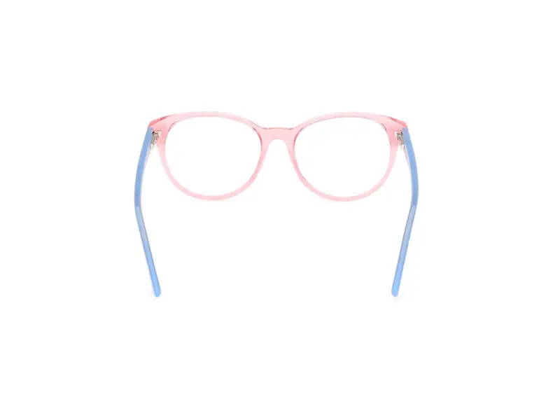 Guess Unisex GU50139 074 Montature da vista Acetato Rosa Cat Eye Normale miniatura 3