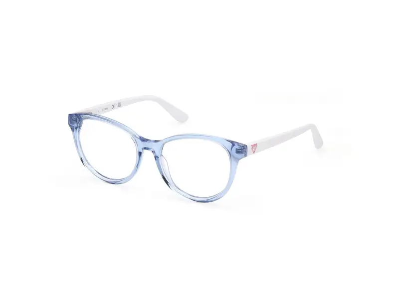 Guess Unisex GU50139 092 Montature da vista Acetato Blu  Cat Eye Normale