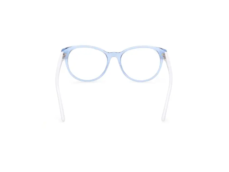 Guess Unisex GU50139 092 Montature da vista Acetato Blu Cat Eye Normale miniatura 3