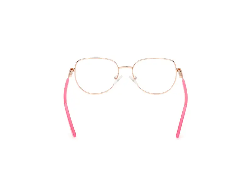 Guess Unisex GU50140 028 Montature da vista Metallo Oro Rotonda Normale miniatura 3