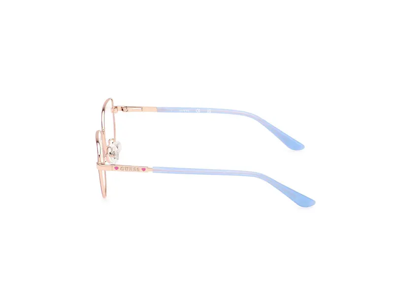 Guess Unisex GU50140 074 Montature da vista Metallo Rosa Rotonda Normale miniatura 2