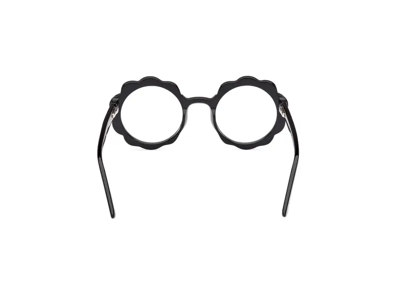 Guess Unisex GU50142 001 Montature da vista Acetato Nero Rotonda Normale miniatura 3