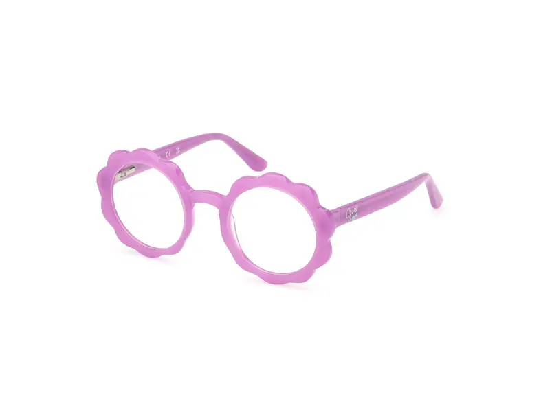 Guess Unisex GU50142 083 Montature da vista Acetato Viola  Rotonda Normale