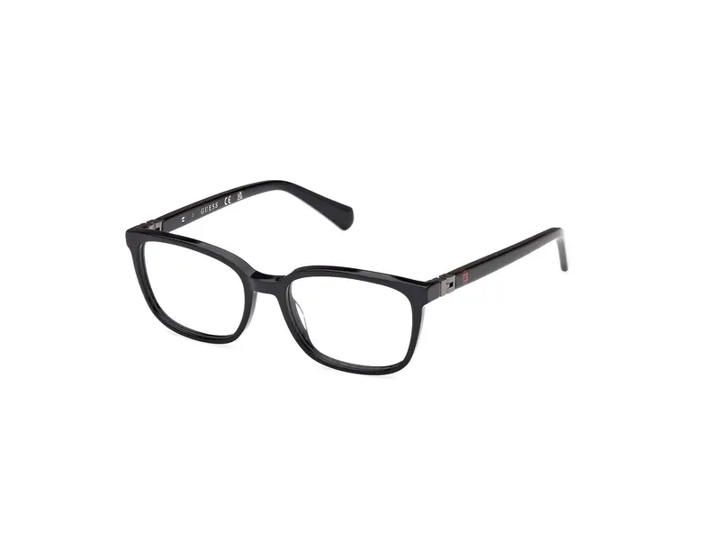 Guess Unisex GU50144 001 Montature da vista Acetato Nero Squadrata Normale
