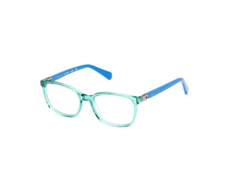 Guess Unisex GU50144 093 Montature da vista Acetato Verde  Squadrata Normale