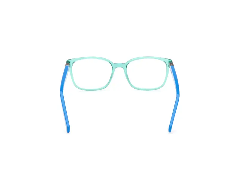 Guess Unisex GU50144 093 Montature da vista Acetato Verde Squadrata Normale miniatura 3