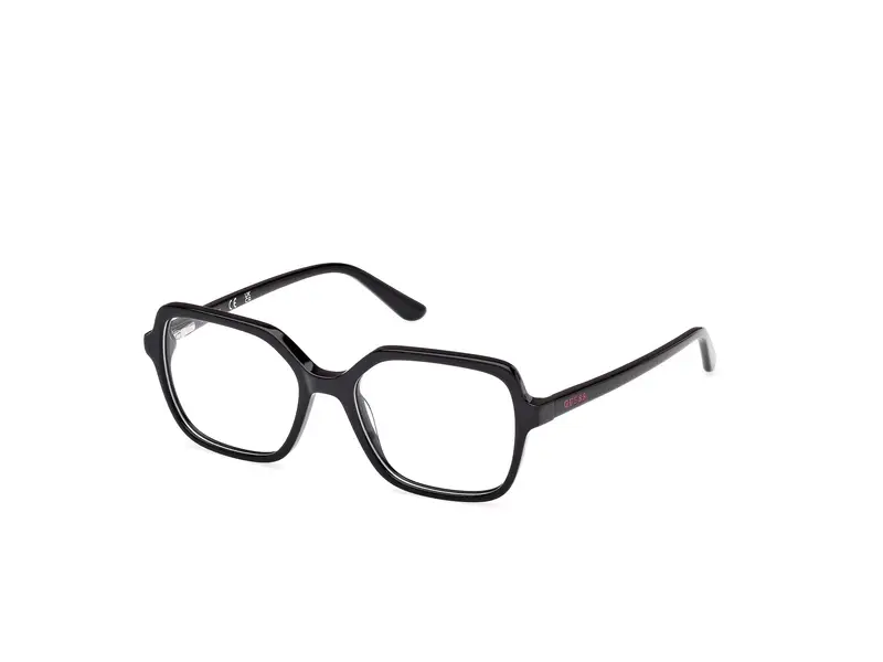 Unisex GU50164 001 Montature da vista Acetato Nero Squadrata Normale