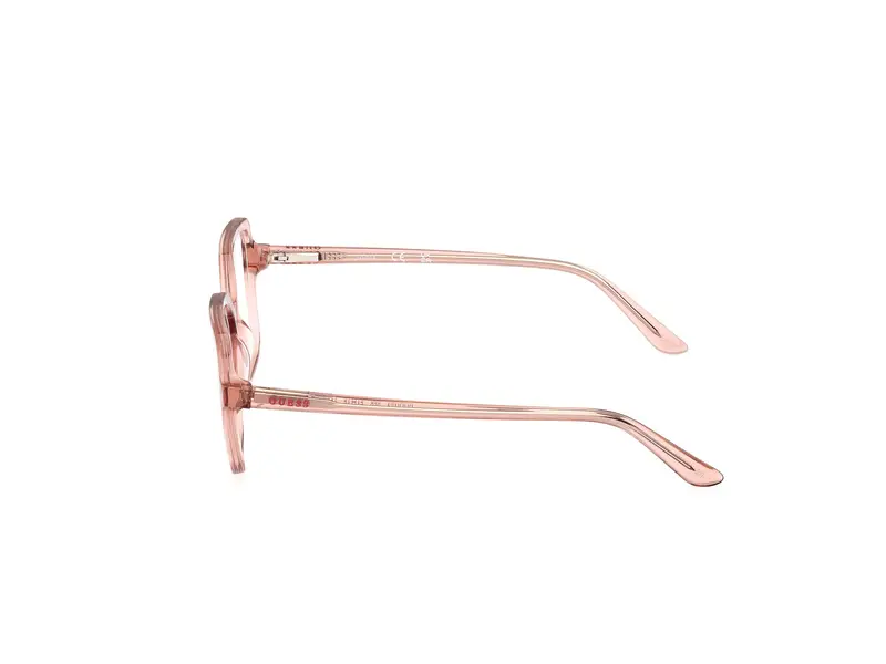 Guess Unisex GU50164 059 Montature da vista Acetato Beige Squadrata Normale miniatura 2