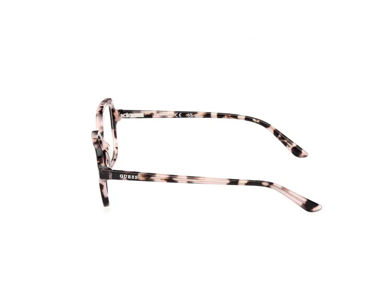 Guess Unisex GU50164 074 Montature da vista Acetato Rosa Squadrata Normale miniatura 2