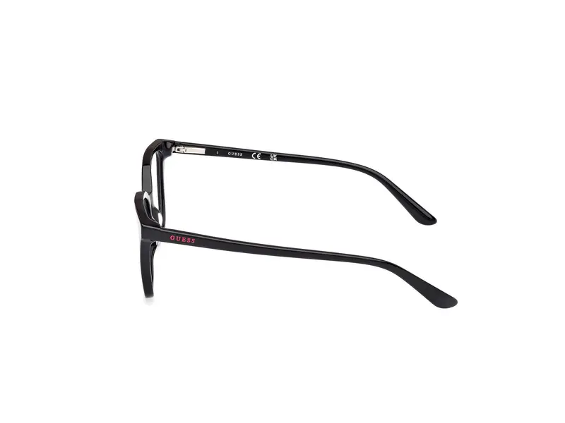 Guess Unisex GU50165 001 Montature da vista Acetato Nero Squadrata Normale miniatura 2