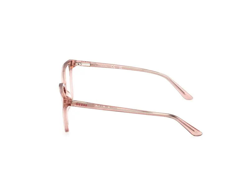 Guess Unisex GU50165 059 Montature da vista Acetato Beige Squadrata Normale miniatura 2