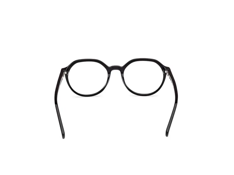 Guess Unisex GU50166 001 Montature da vista Acetato Nero Rotonda Normale miniatura 3