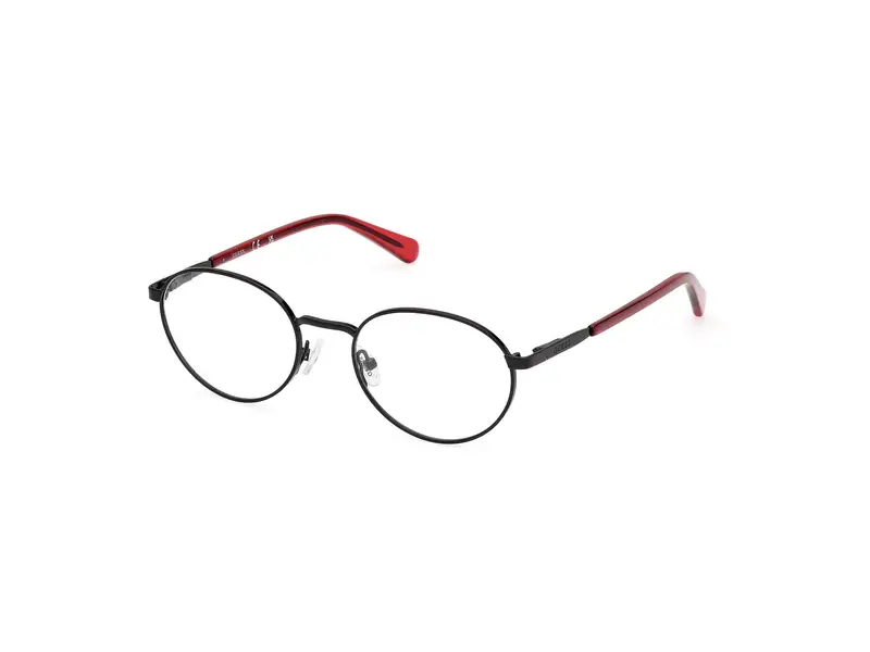 Guess Unisex GU50167 001 Montature da vista Metallo Nero Rotonda Normale