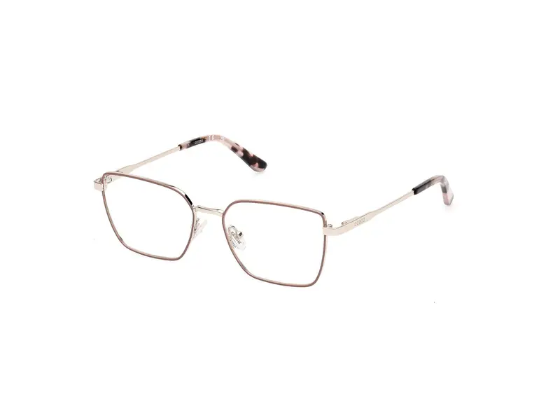 Guess Unisex GU50168 059 Montature da vista Metallo Beige Geometrica Normale