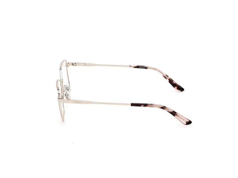 Guess Unisex GU50168 059 Montature da vista Metallo Beige Geometrica Normale miniatura 2