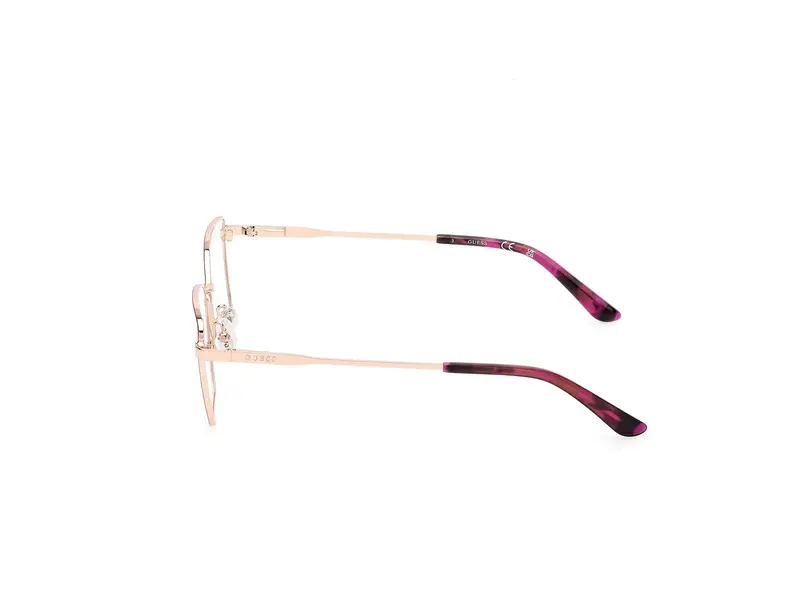 Guess Unisex GU50168 083 Montature da vista Metallo Viola Geometrica Normale miniatura 2